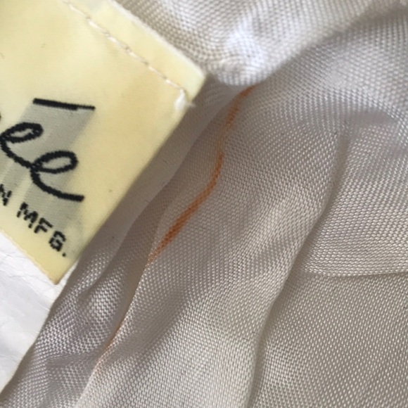 80's Vintage BLOUSE Beautiful White Light Cream Lace Women's Bridal Wedding Top - Picture 14 of 14